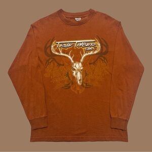Vintage Y2K Orange Buck Graphic Long Sleeve